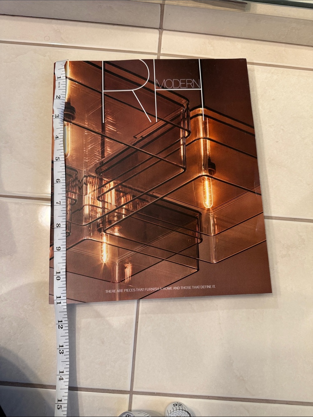 Restoration Hardware Modern Coffee Table Book in Copper Brown